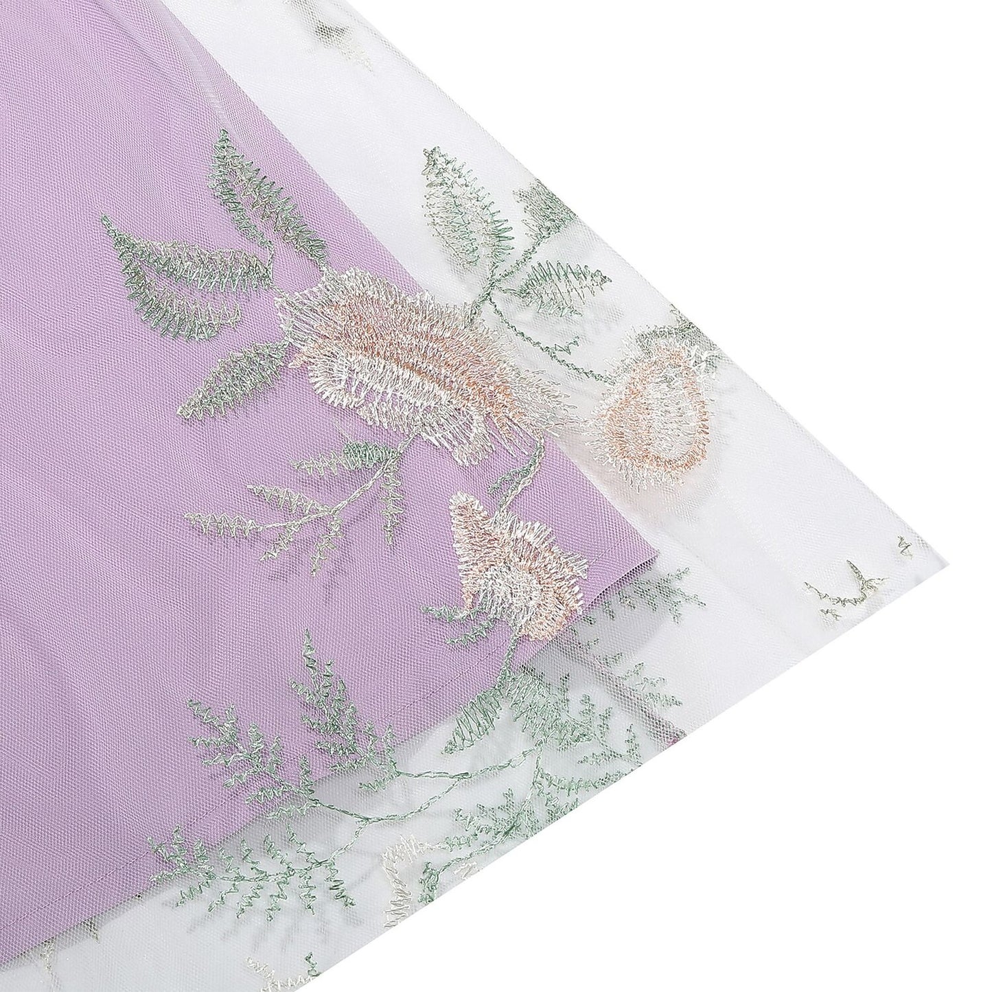 Floral Embroidered Sweetheart Midi Dress