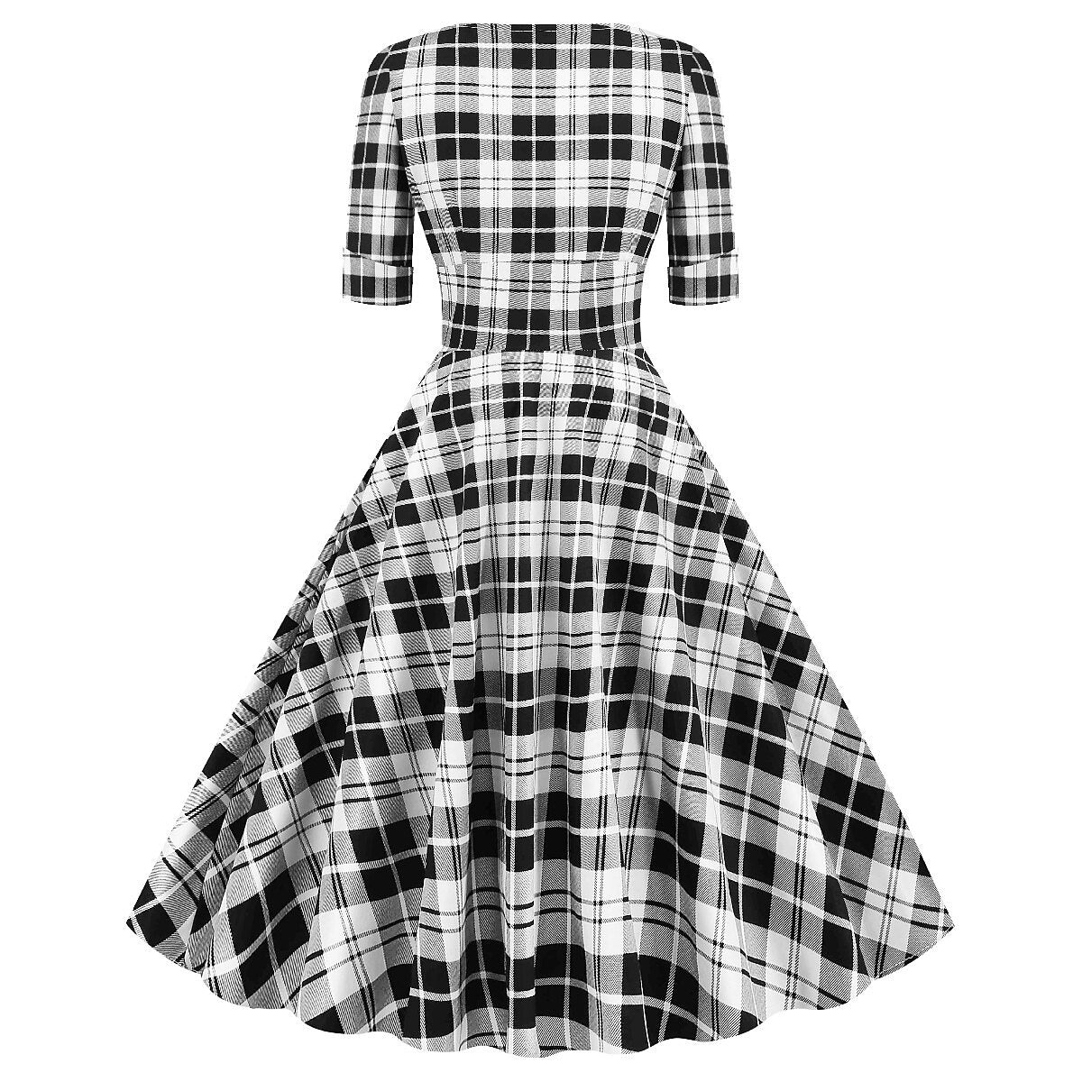 Christmas Plaid A-Line Dress