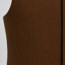 Men's Brown Heritage Vest & Newsboy Cap 2-Piece Set