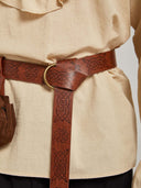 Men's Beige Ruffled Pirate Costume Set