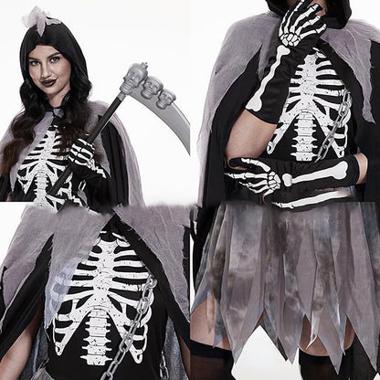 Skeleton Skull Grim Reaper Dress