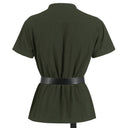 Pirate Style Lace-up Tunic - Retrorobe