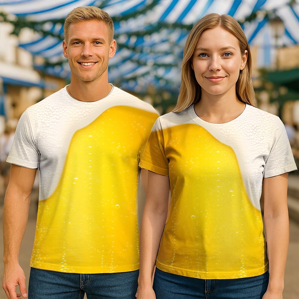 Unisex Oktoberfest It's Beer Time Graphic T-shirt 1pc