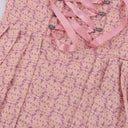 Oktoberfest Pink Dirndl Dress with Embroidered Apron and Blouse - Retrorobe
