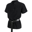 Pirate Style Lace-up Tunic - Retrorobe