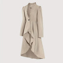 Steampunk High - Low Hem Long Jacket Dress - Retrorobe