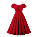 Ruffle Flounce Charm Midi Dress