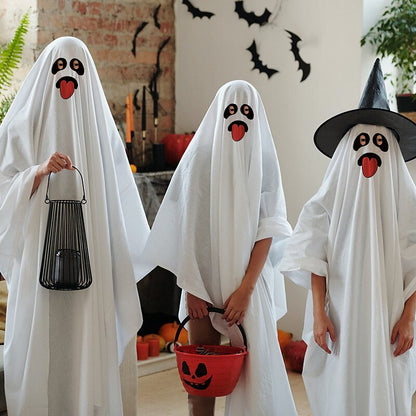 White Sheet Ghost Cape Costume