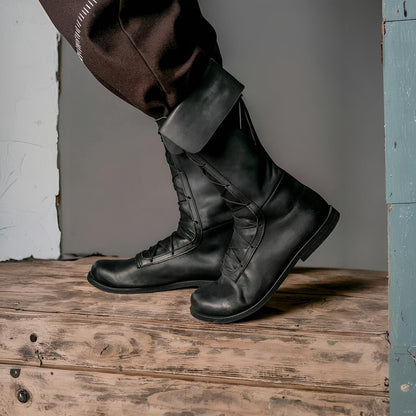 Medieval Laced High Boots