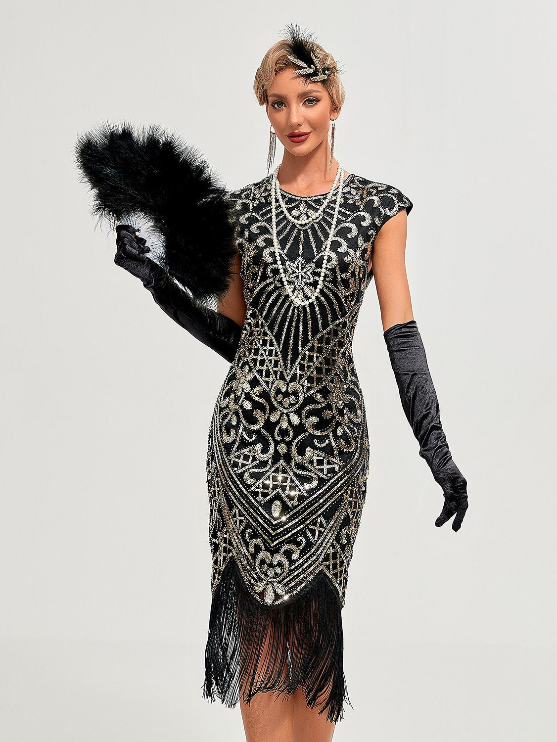 Art Deco Beading Flapper Dress