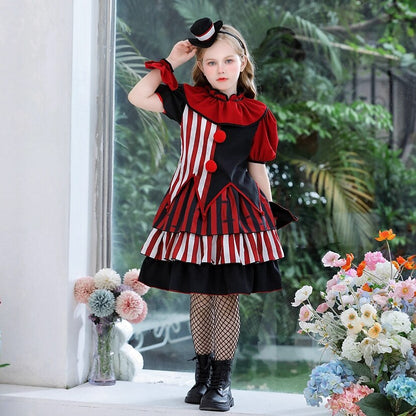 Circus Clown Halloween Dress for Girls