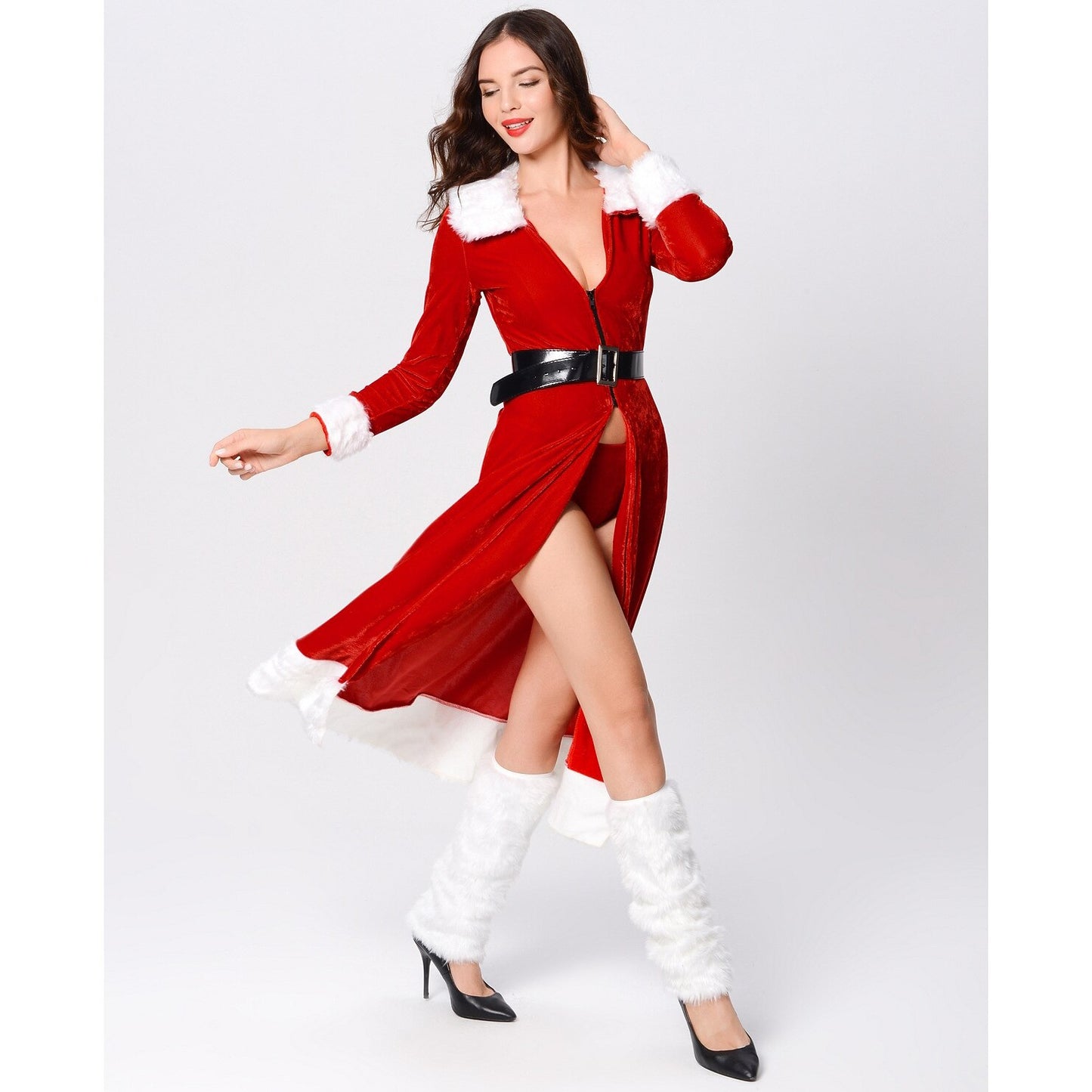 "Naughty List" Santa Lingerie Robe