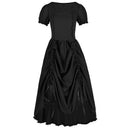 Renaissance Dress Ruffle High Low Dress with Drawstring - Retrorobe
