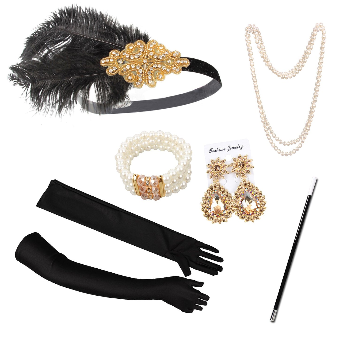 6PCS Roaring 20s Accessory Set