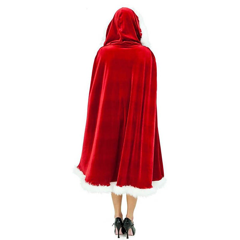 Women's Mrs.Claus Hoodie Cloak