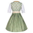Oktoberfest Champagne Gold Dirndl Dress with Apron and Blouse - Retrorobe