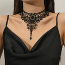 Women's Gothic Pirate Corset Dress 4-Piece Costume Set