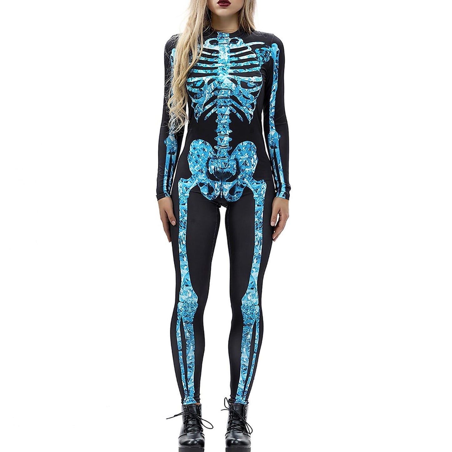 Skeleton Skull Full Body Catsuit