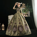 The Marvelous Mrs. Maisel Rococo Medieval Dress Party Costume Masquerade Women's Costume Black Vintage Cosplay Party Masquerade Halloween - Retrorobe