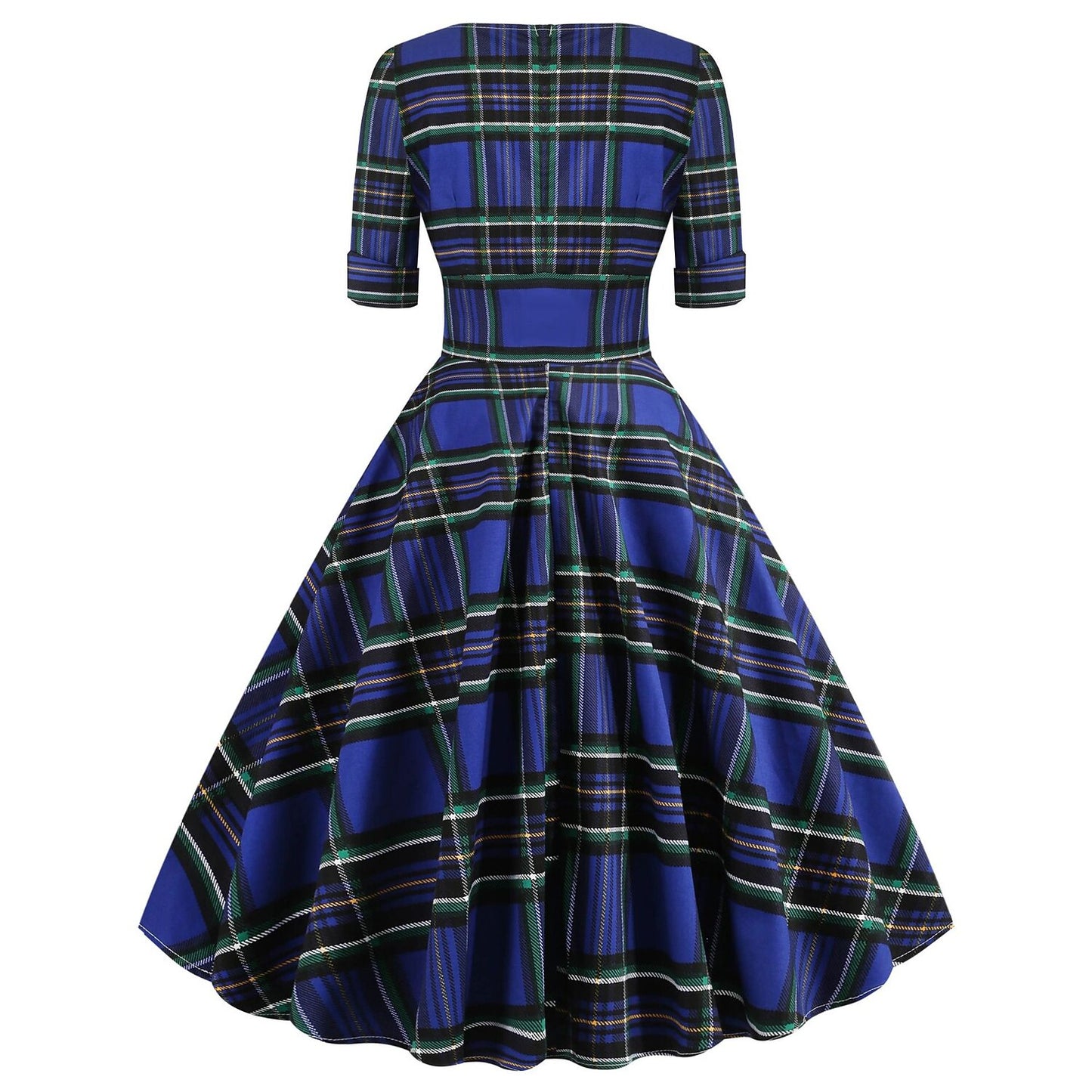 Christmas Plaid A-Line Dress