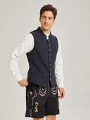 Men’s Oktoberfest Trachten Vest with Embroidery