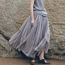 Renaissance Style Classic Cotton Long Skirt - Retrorobe