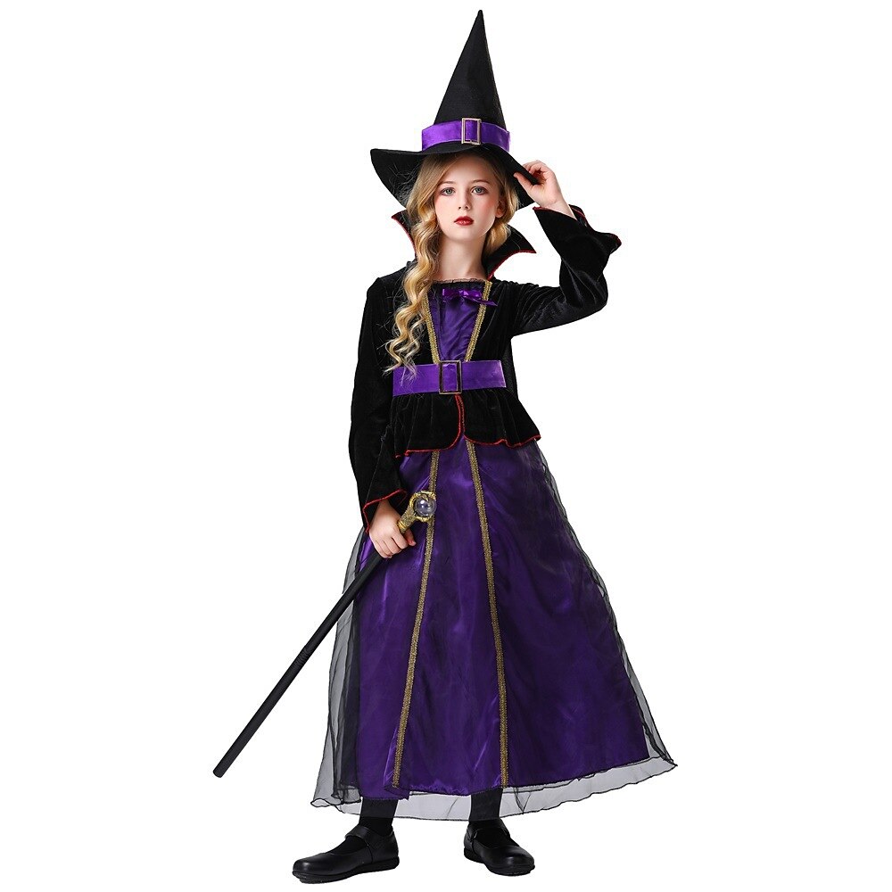 Girls' Witch Halloween Dress Cosplay Costume