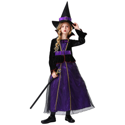 Girls' Witch Halloween Dress Cosplay Costume