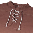 Pirate Style Lace-Up Poet Blouse - Retrorobe