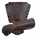Men's Medieval Viking Armor Set: Vest, Arm Guards & Waist Belt - Retrorobe
